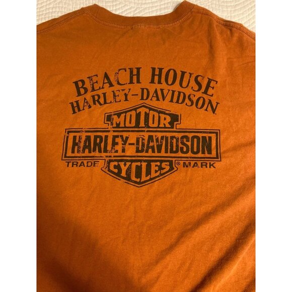 HARLEY DAVIDSON MENS LARGE T SHIRT LIVE TO RIDE RIDE TO LIVE Beach House - Picture 6 of 10